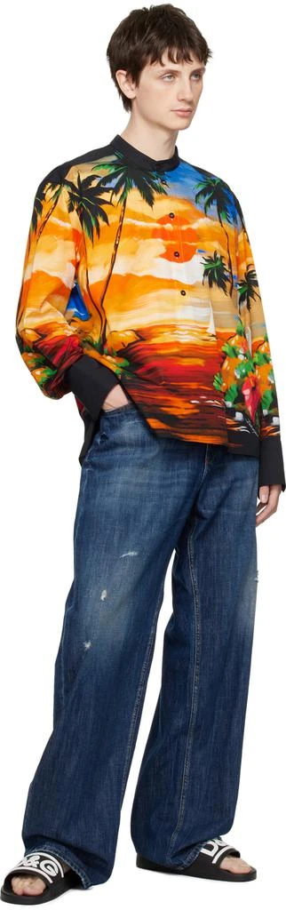 Dolce 
Gabbana Multicolor Printed Shirt 4