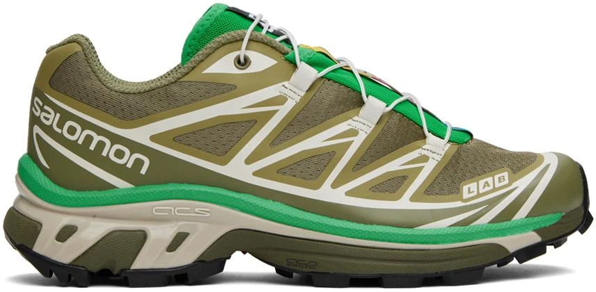Salomon Khaki XT-6 Sneakers 1