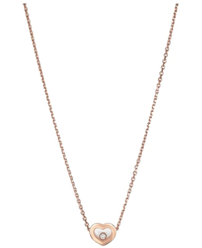 Chopard Chopard Happy Diamonds Icons 18K Rose Gold Diamond Women's Necklace 81A054-5001 1