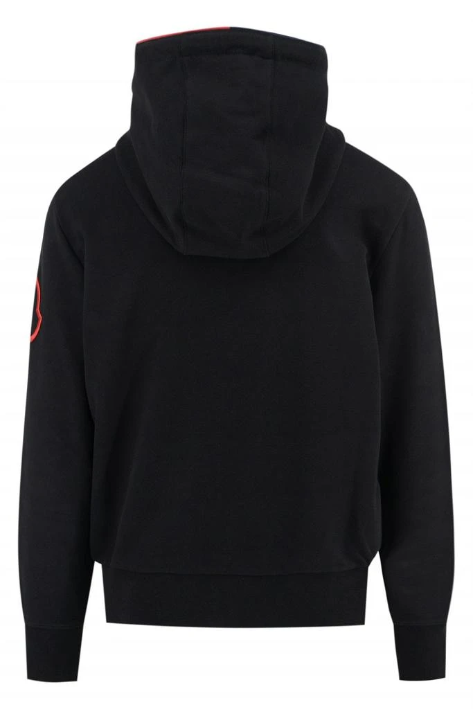 undefined Tri Colour Tip Hooded Top 2
