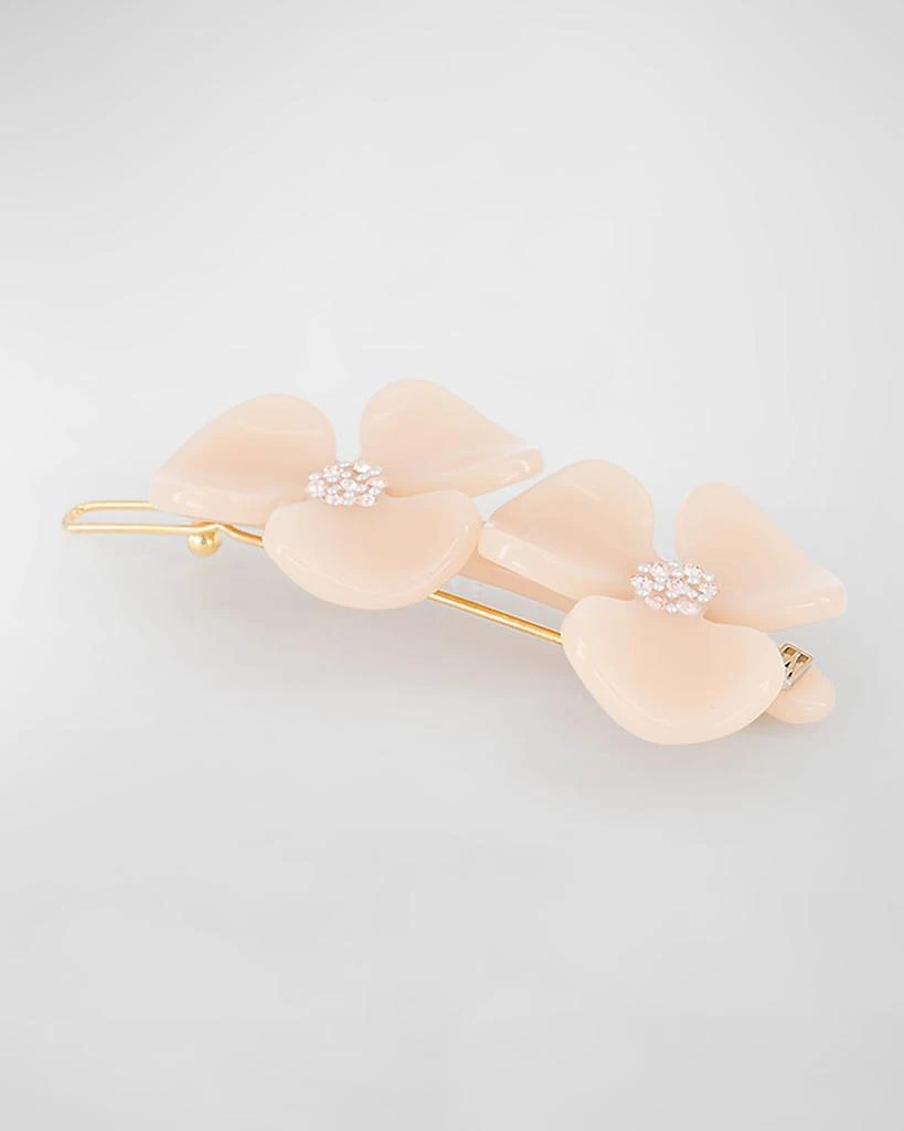 Alexandre de Paris Crystal Flower Barrette 1