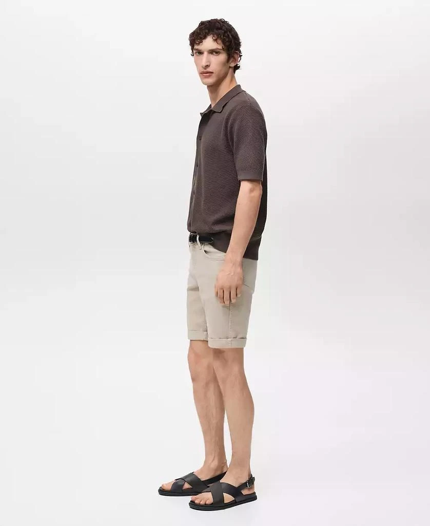 Mango Men's Slim-Fit Cotton Bermuda Shorts 5