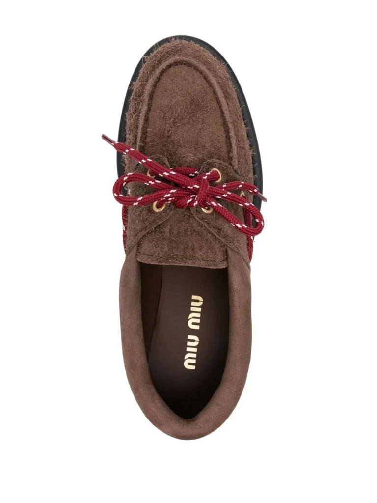 Miu Miu Miu Miu Sienna Brown Suede Loafers 4