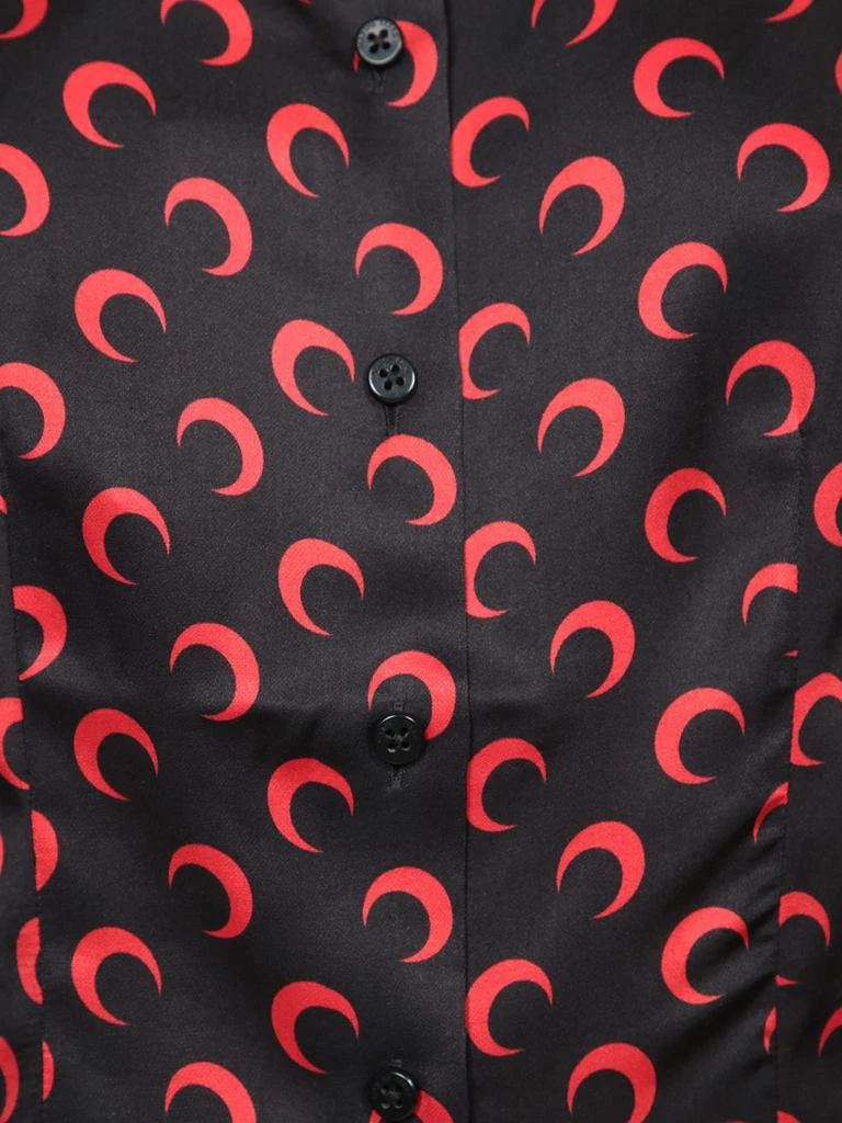 MARINE SERRE Moon Black And Red Print Shirt 3
