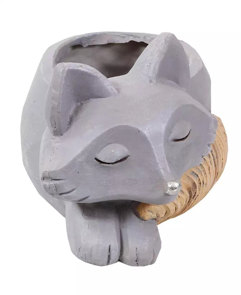 Sunnydaze Decor Finley the Fox Planter Statue - Indoor/Indoor Decorative Figurine - 12" 9