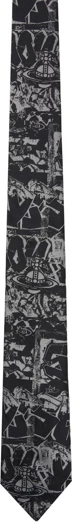 Vivienne Westwood Black Graffiti Tie 1