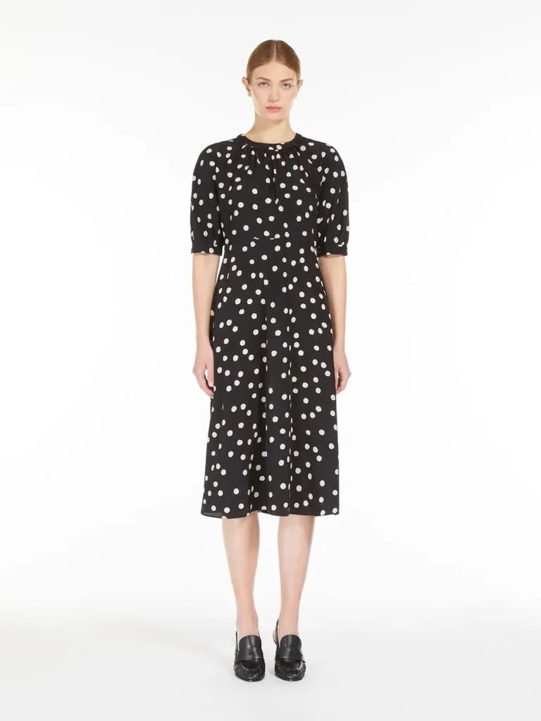 Max Mara Printed cr����pe de chine dress 2