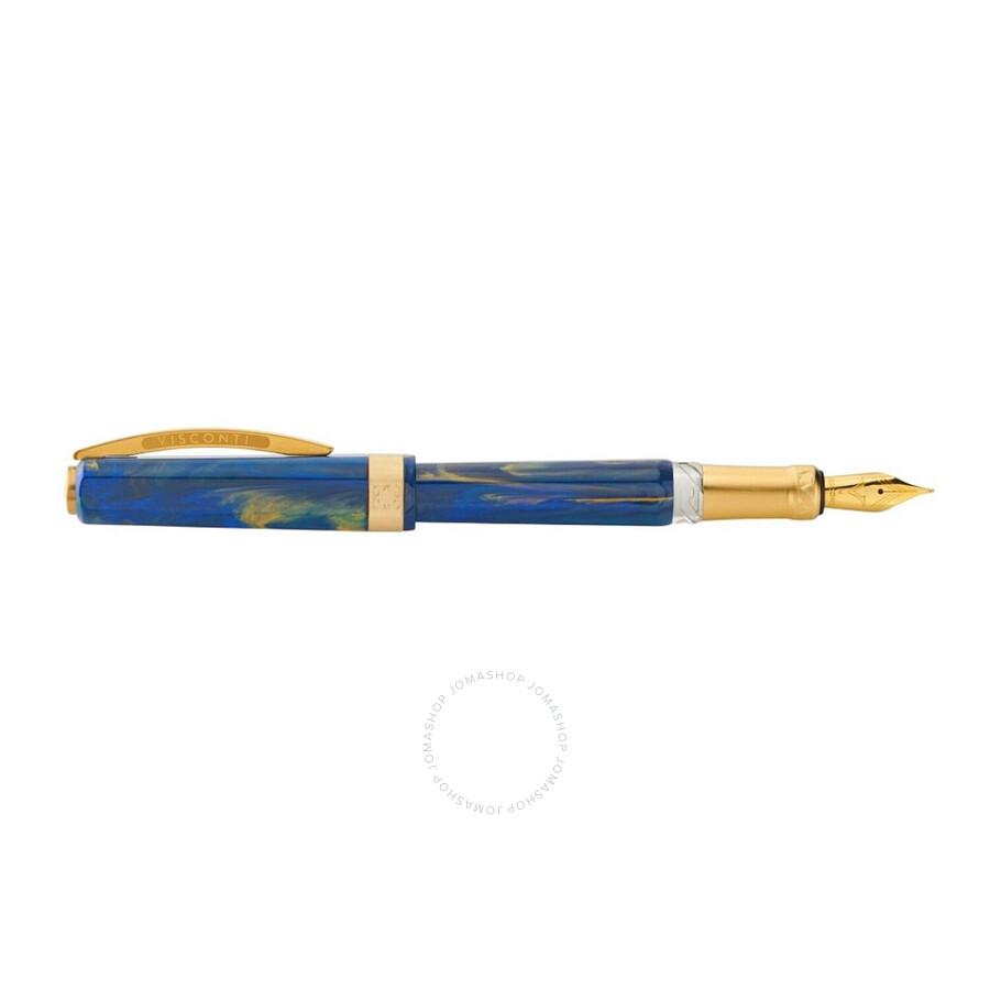 Visconti Visconti Opera Gold Fountain Pen Blue Medium Nib KP42-02-FPM