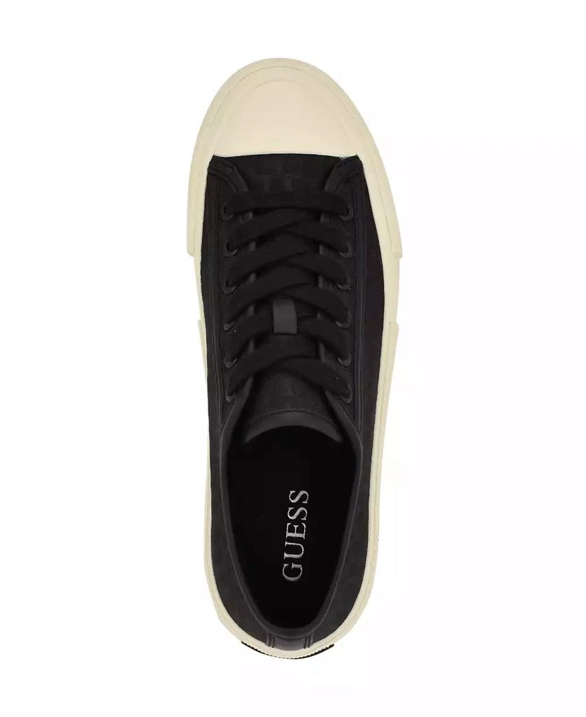 GUESS Women's Carey Jacquard Logo Low-Top Lace-Up Sneakers 4