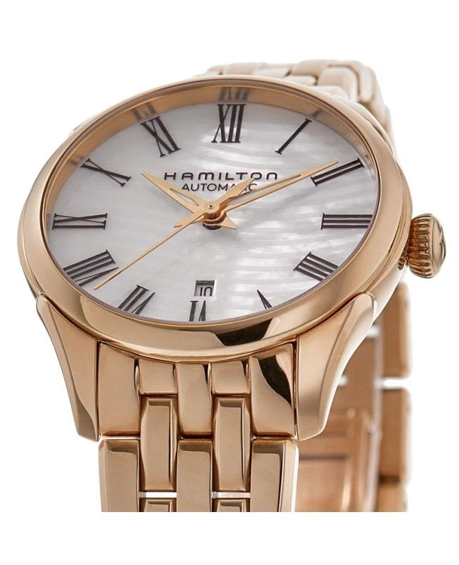 Hamilton Hamilton Jazzmaster Lady Auto Mother of Pearl Dial Rose Gold PVD Steel Women's Watch H42245191 2
