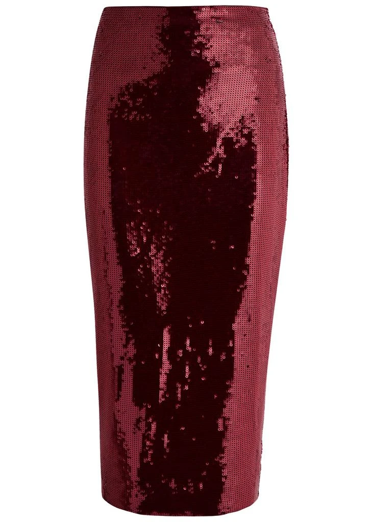 VERONICA BEARD Koa sequin-embellished midi skirt 1