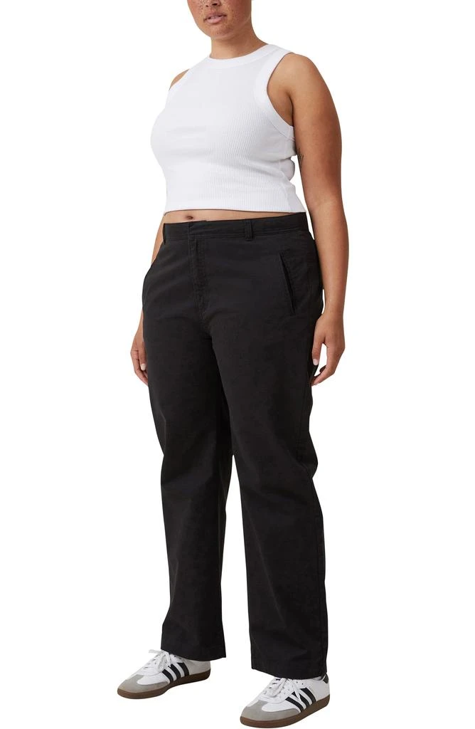 Cotton On Bailey Straight Leg Cotton Twill Pants 5