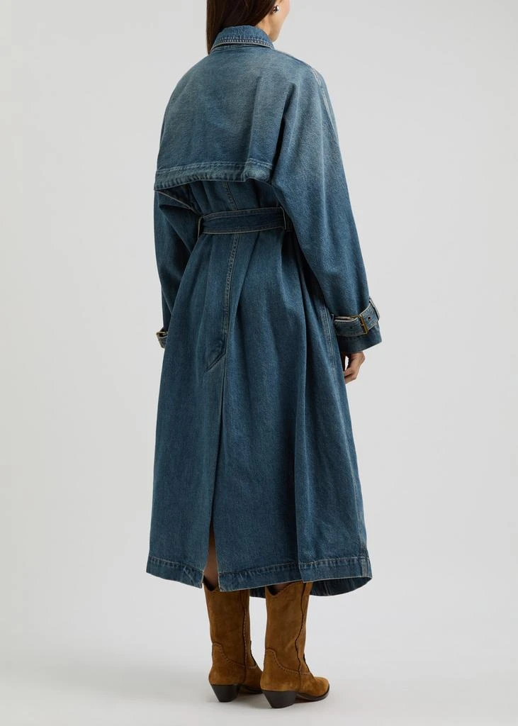 Isabel Marant Brekka belted denim coat 3