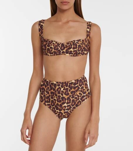 Tropic of C South Pacific leopard-print bikini top 2