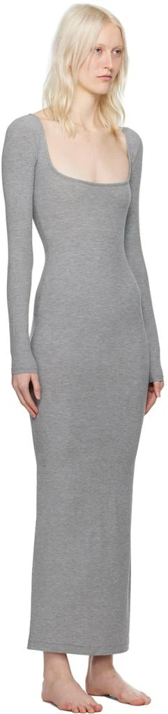 SKIMS Gray Soft Lounge Long Sleeve Maxi Dress 2