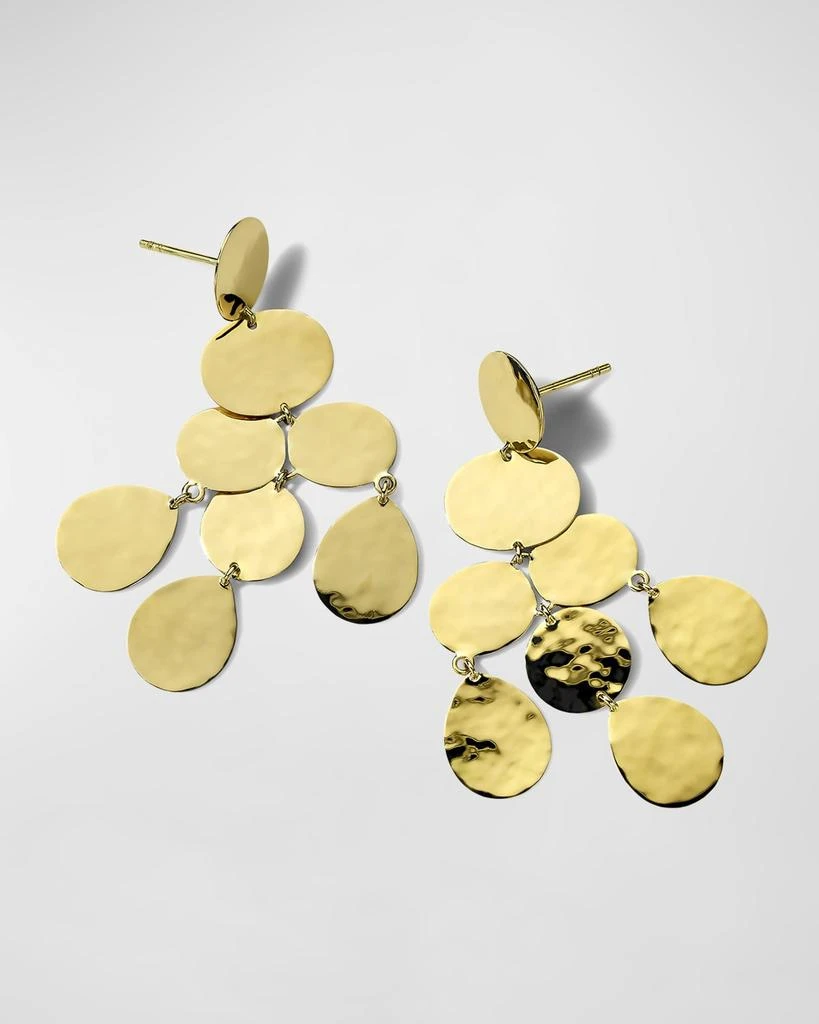 Ippolita Small Crinkle Chandelier Earrings in 18K Gold 2