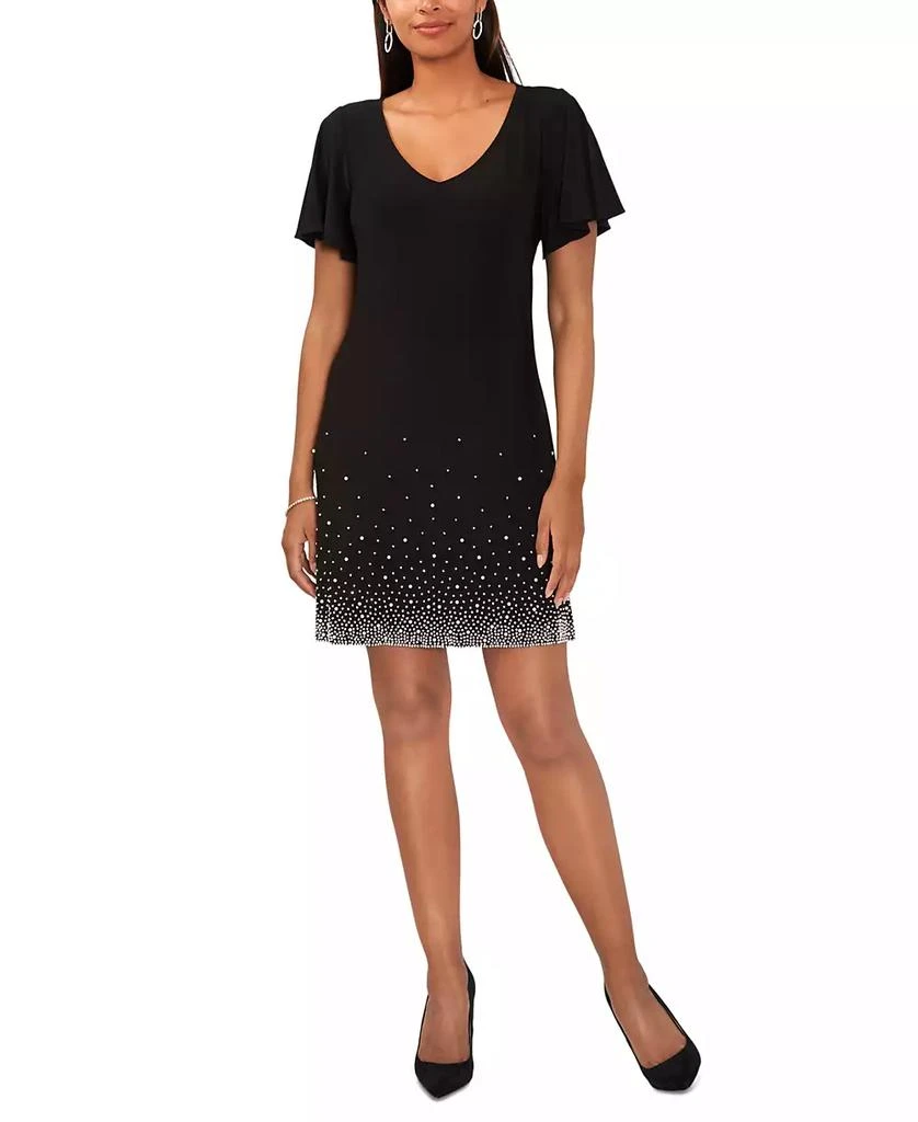Women's V-Neck Short-Sleeve Embellished-Hem Shift Dress On Sale Now with Up to 66% Off | Discover Exclusive Deals & Savings at BeyondStyle Authentic MSK dress|women's fashion|dresses with Limited-Time Discounts, Free Women's V-Neck Short-Sleeve Embellished-Hem Shift Dress On Sale Now with Up to 66% Off | Discover Exclusive Deals & Savings at BeyondStyle Authentic MSK dress|women's fashion|dresses with Limited-Time Discounts, Free