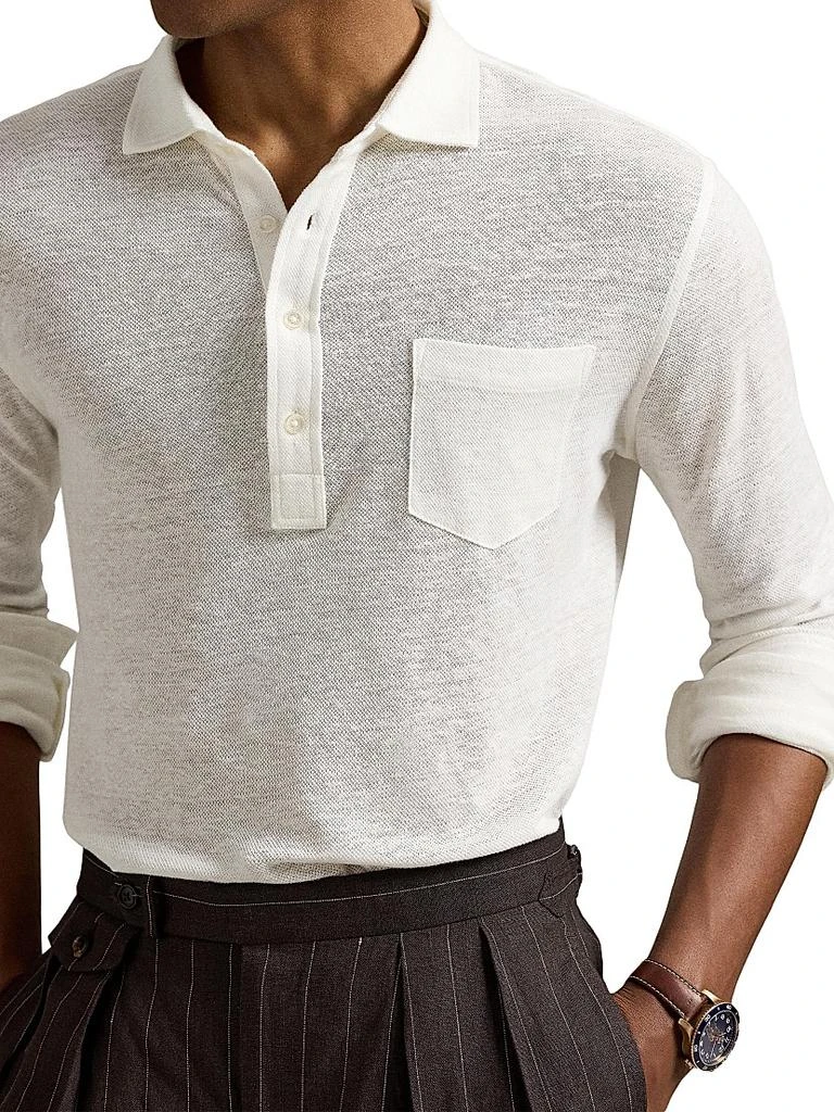 Ralph Lauren Linen Mesh Polo Shirt 5