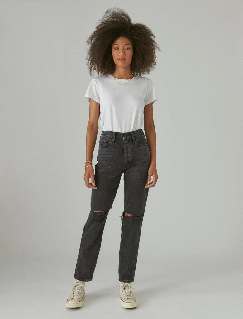 Lucky Brand Women's High Rise Drew Mom 1
