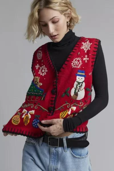 Urban Renewal Urban Renewal Vintage Holiday Sweater Vest 4