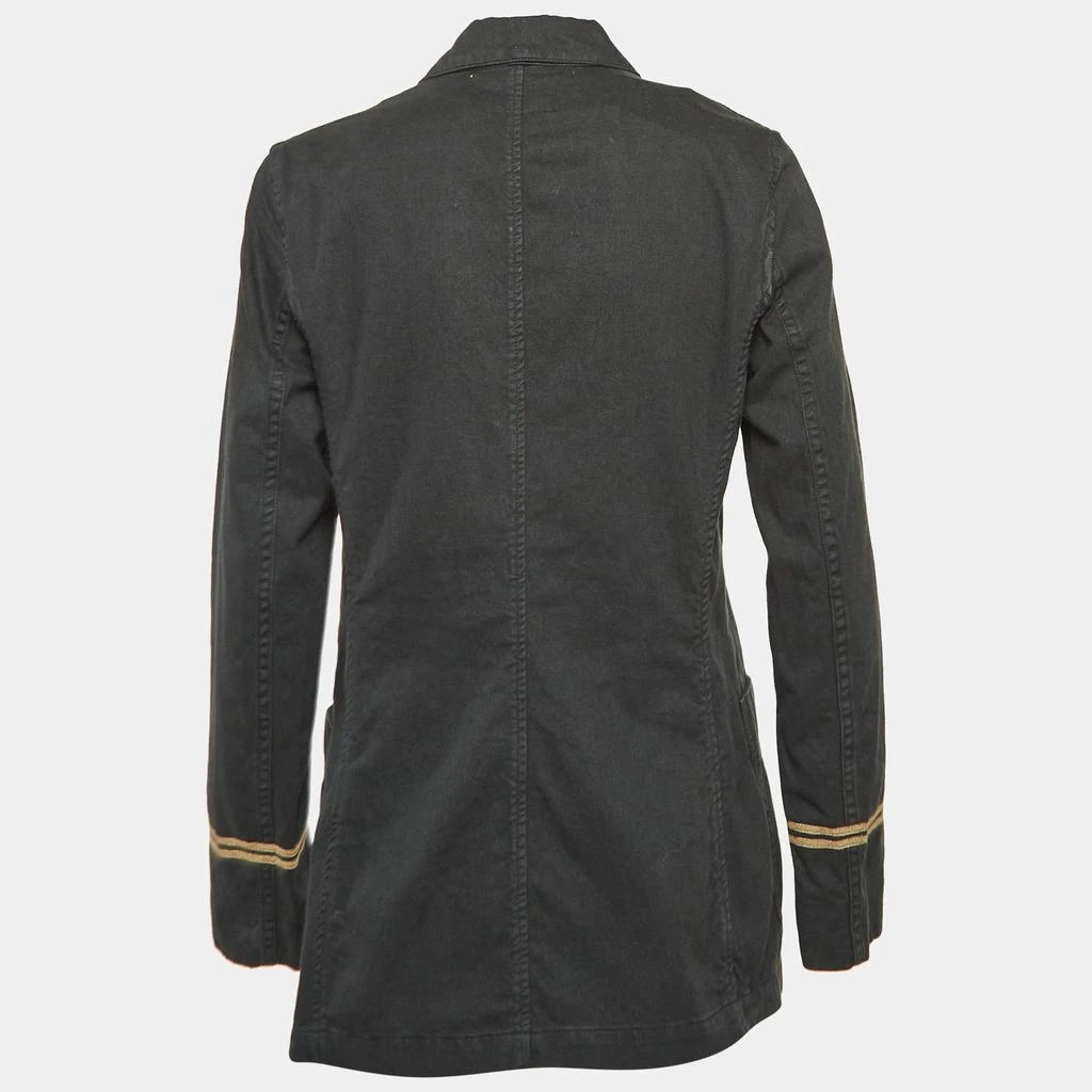 Ralph Lauren Polo Ralph Lauren Black Denim Double Breasted Officer's Jacket M 2