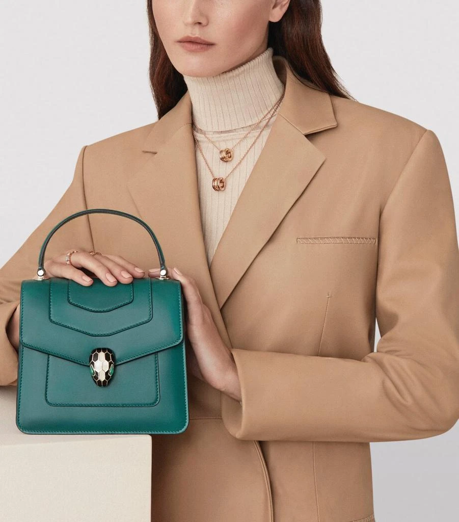 BVLGARI Leather Serpenti Forever Top-Handle Bag 2