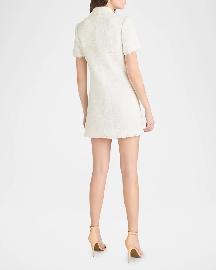 Cinq a Sept Pammy Button-Front Tweed Mini Dress 3
