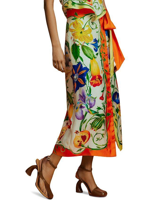 ALÉMAIS Flores Silk Sarong Skirt 3