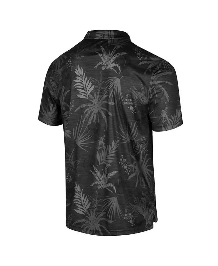 Colosseum Men's Black Texas Longhorns Big and Tall Palms Polo Shirt 2