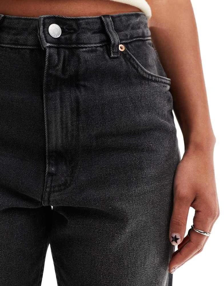Monki Monki Taiki high waist mom jeans in washed black 5