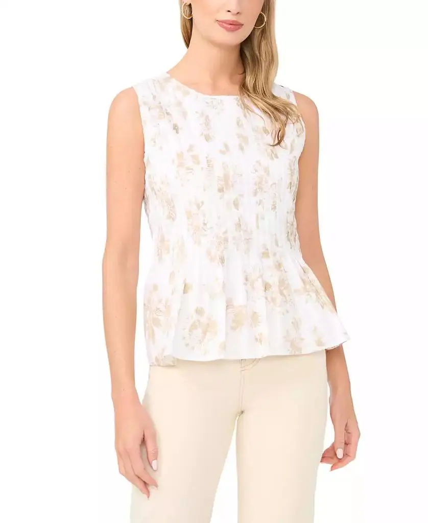 Vince Camuto Women's Peplum Sleeveless Blouse