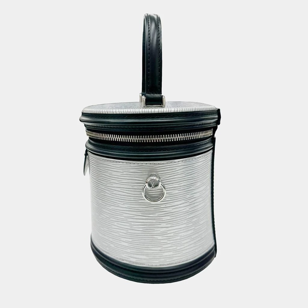 Louis Vuitton Louis Vuitton Silver/Black Leather Cannes Top Handle Bag 5