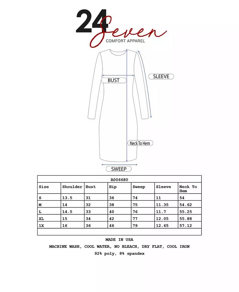 24seven Comfort Apparel Women's Casual Maxi Dress 4