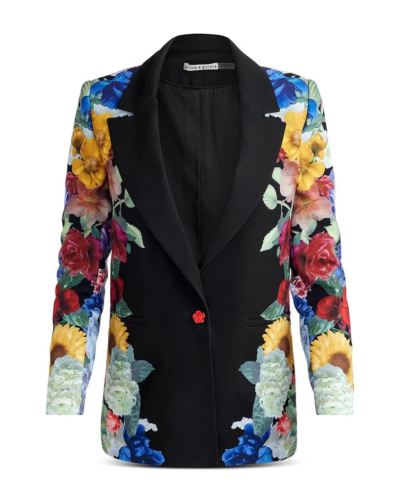 Alice + Olivia Denny Slim Notch Collar Jacket 6