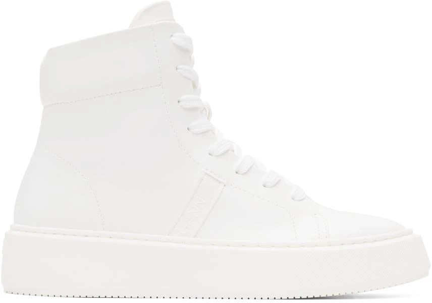 Ganni White Sporty Sneakers 1