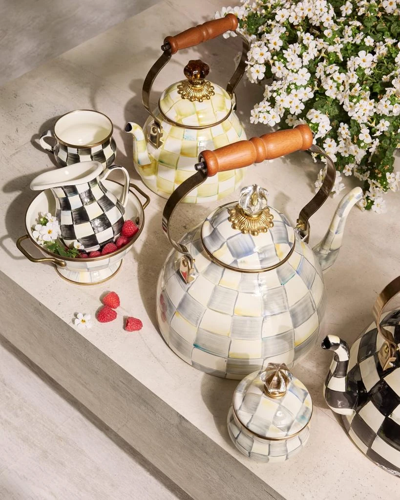 MacKenzie-Childs Parchment Check Creamer 2