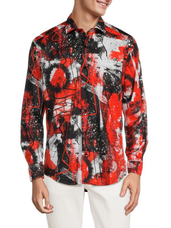Bertigo Print Long Sleeve Shirt