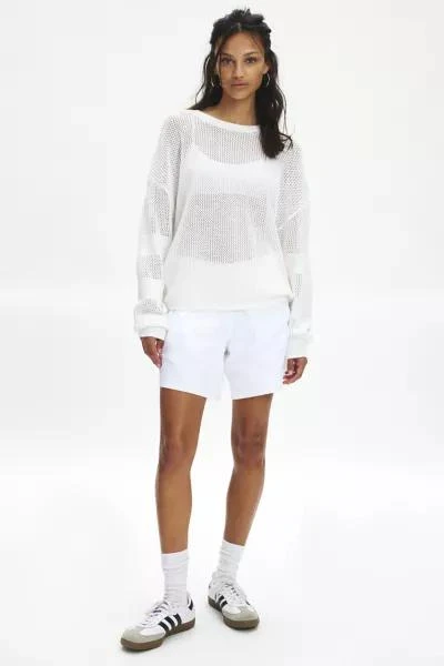 P.E Nation The Upside Fenway Sebastian Open Knit Crew Neck Pullover 4
