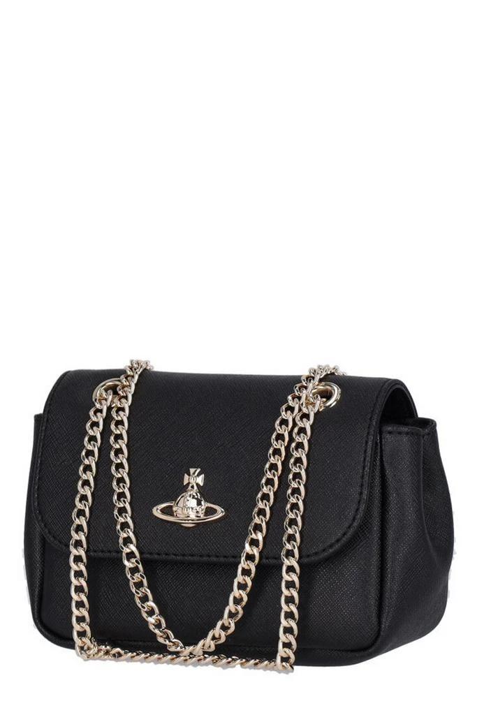 Vivienne Westwood Vivienne Westwood Orb Plaque Foldover Top Shoulder Bag 3
