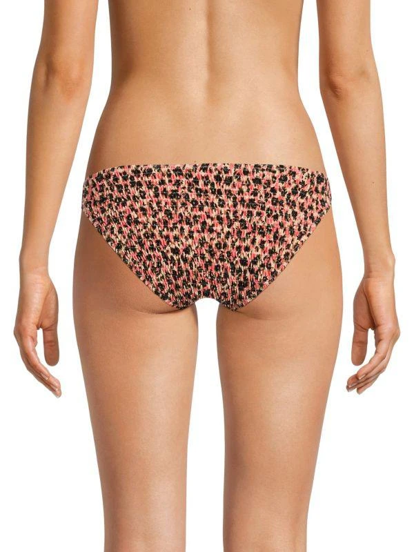 Tanya Taylor Valencia Print Smocked Bikini Bottom 2