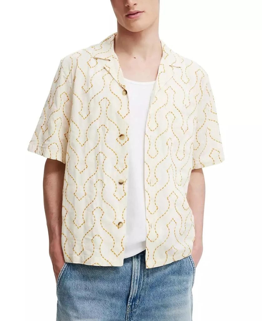 Cotton On Men's Cabana Short Sleeve Shirt 1