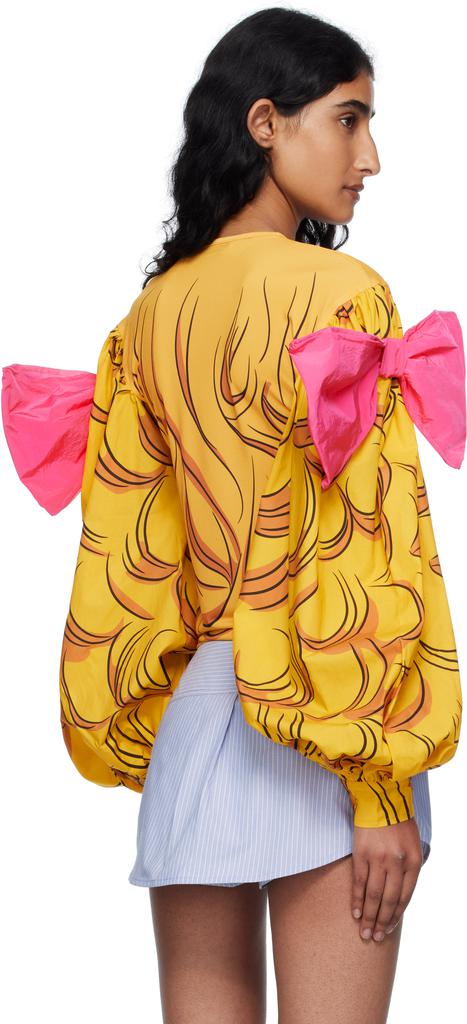 pushBUTTON  Soulful Crying Girl Tシャツ 未使用 Pushbutton Crying Girl Oversized Vinyl T-Shirt in Yellow | Lyst