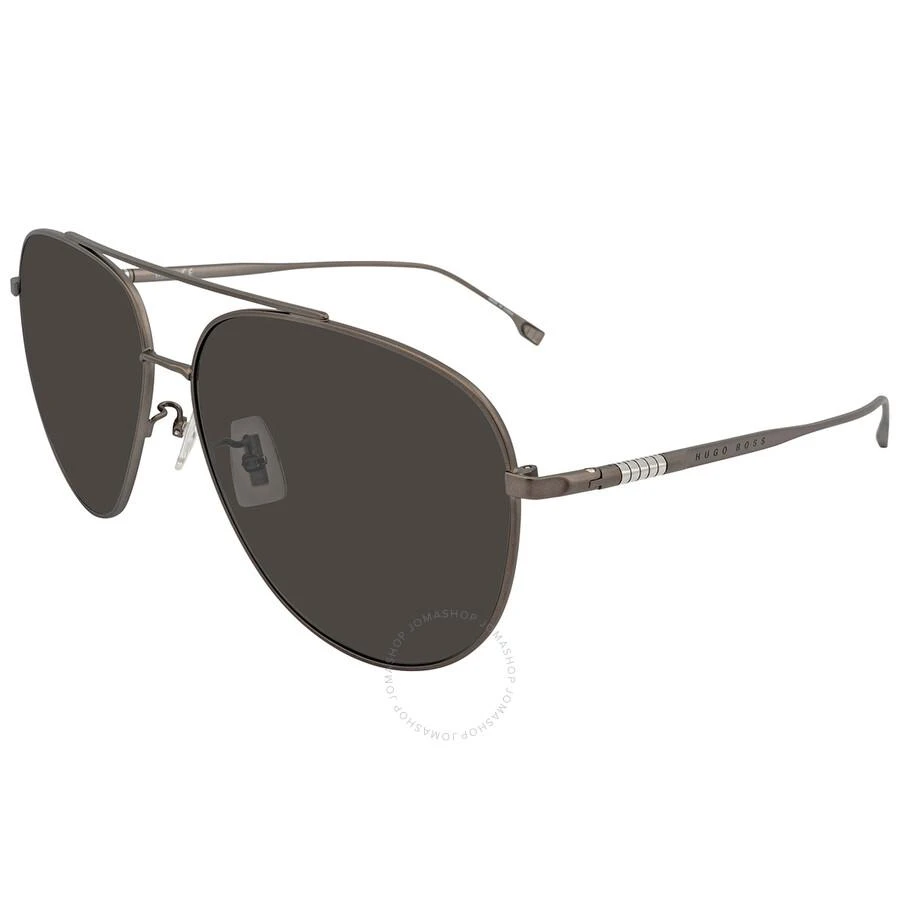 Hugo Boss Polarized Grey Pilot Men's Sunglasses BOSS 1296/F/S 0R80/M9 63 3