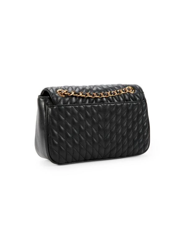 Karl Lagerfeld Paris Agyness Quilted Leather Shoulder Bag 4