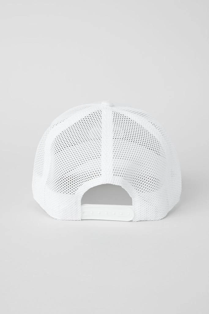 Alo District Trucker Hat - White/White 2