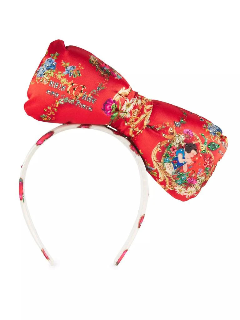 Camilla Girl's Snow White Bow Headband 3