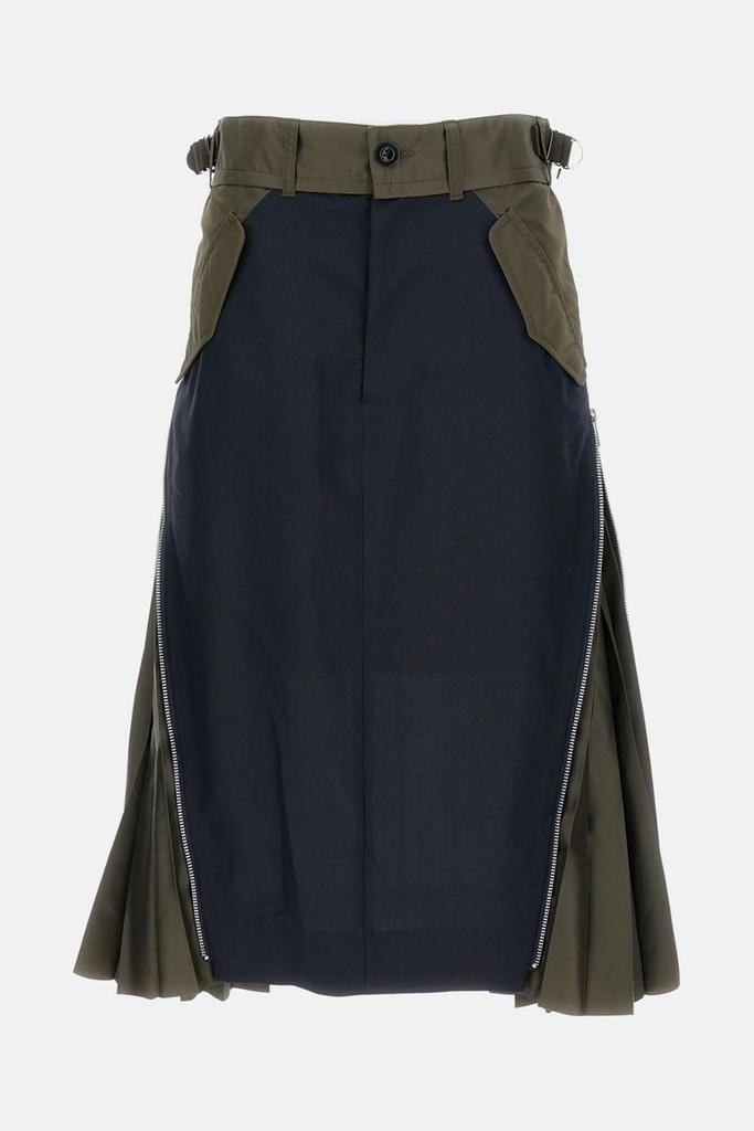 sacai 国内買付 Cotton Chino Skirt Sacai Belted Cotton Chinos Skirt | Nordstrom