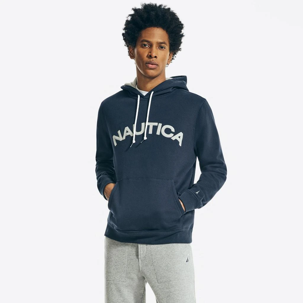 Nautica Mens Logo Pullover Hoodie 2