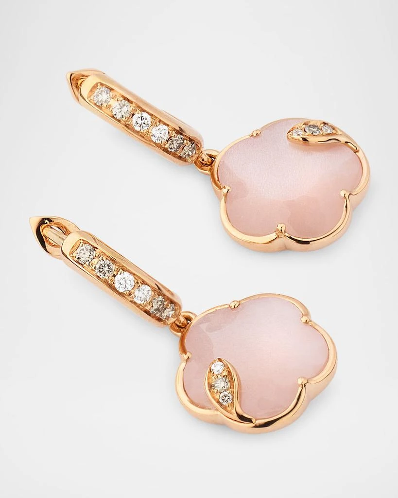 Pasquale Bruni Ton Joli 18K Rose Gold Diamond Earrings with Pink Moonstone 3