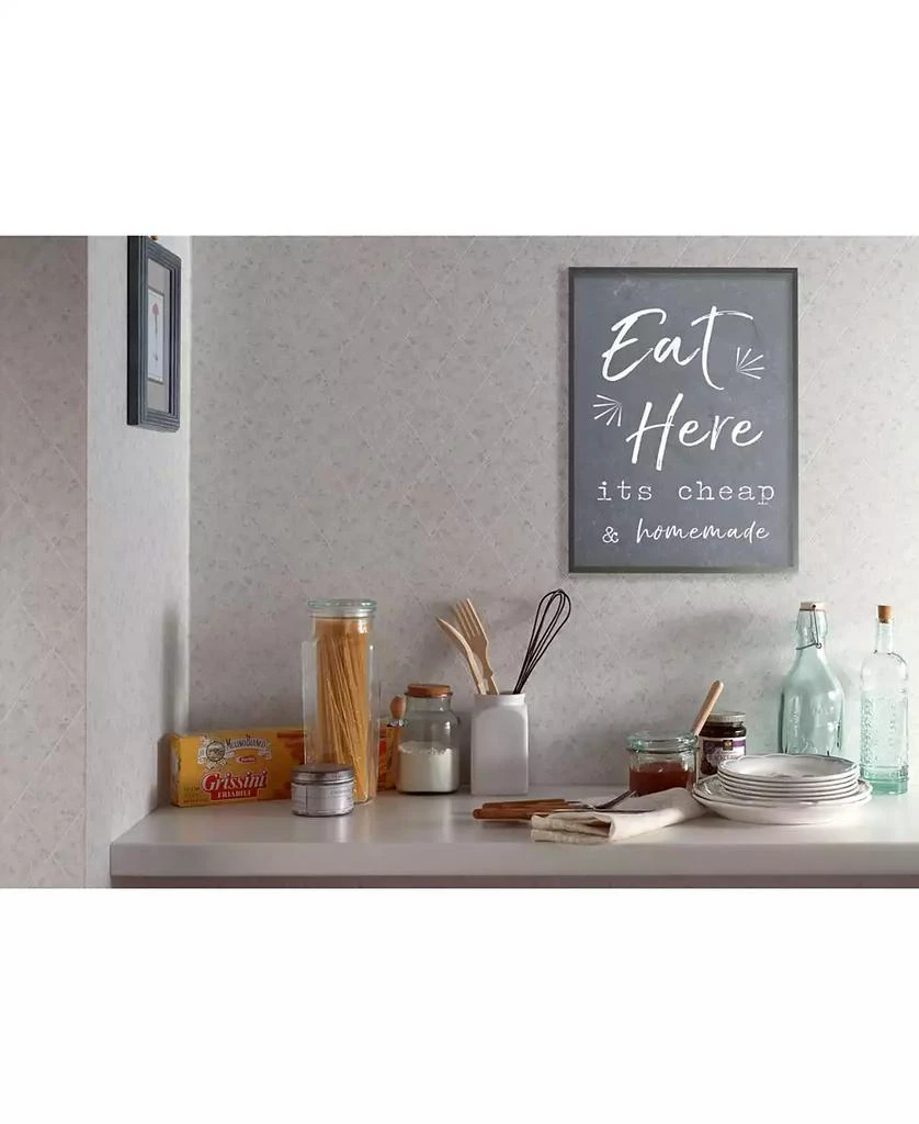Stupell Industries Eat Here Home Cooking Navy Cavnas Wall Art, 16" x 20" 3